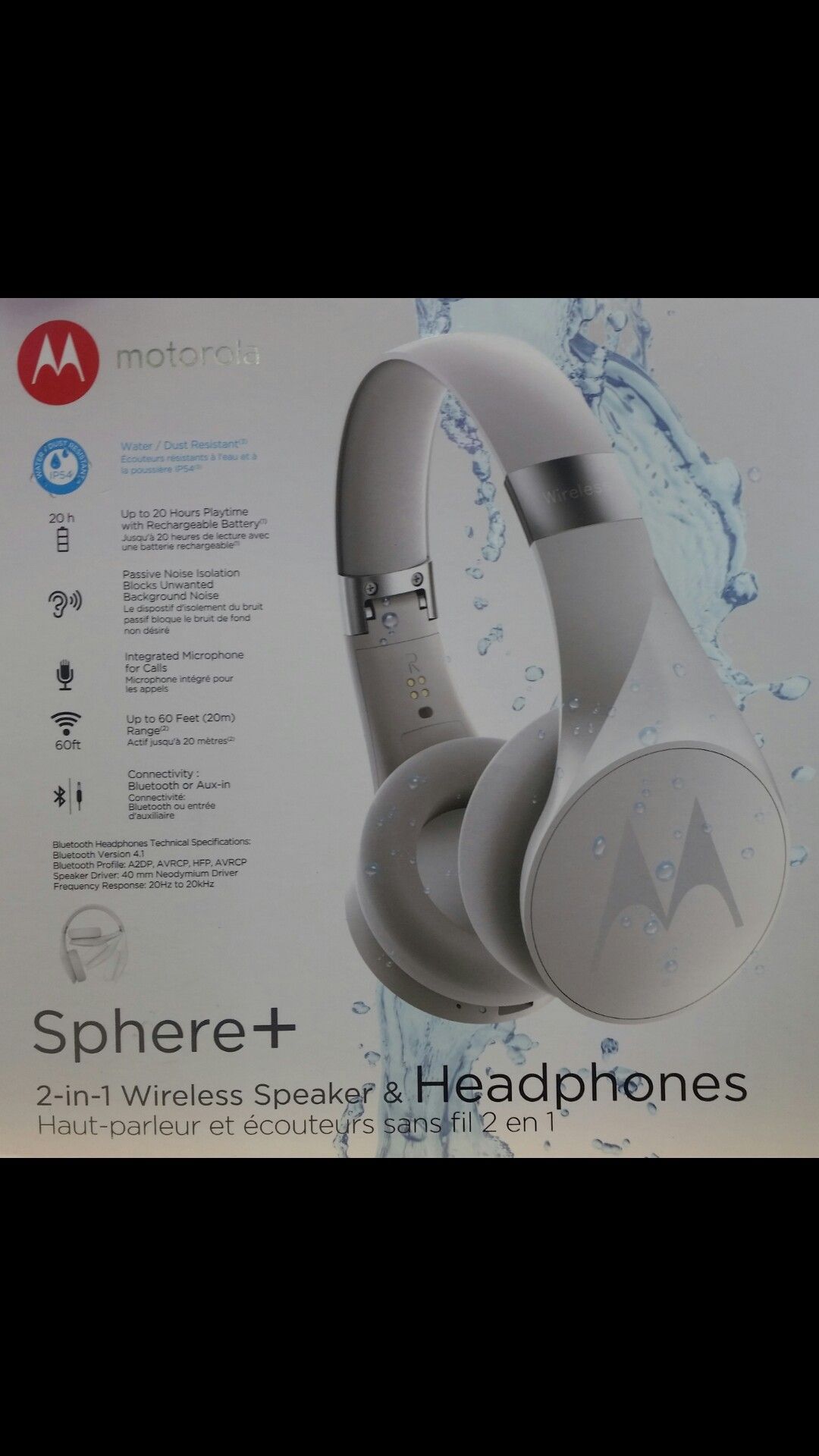 Motorola Sphere+ Bluetooth speaker/Headphone
