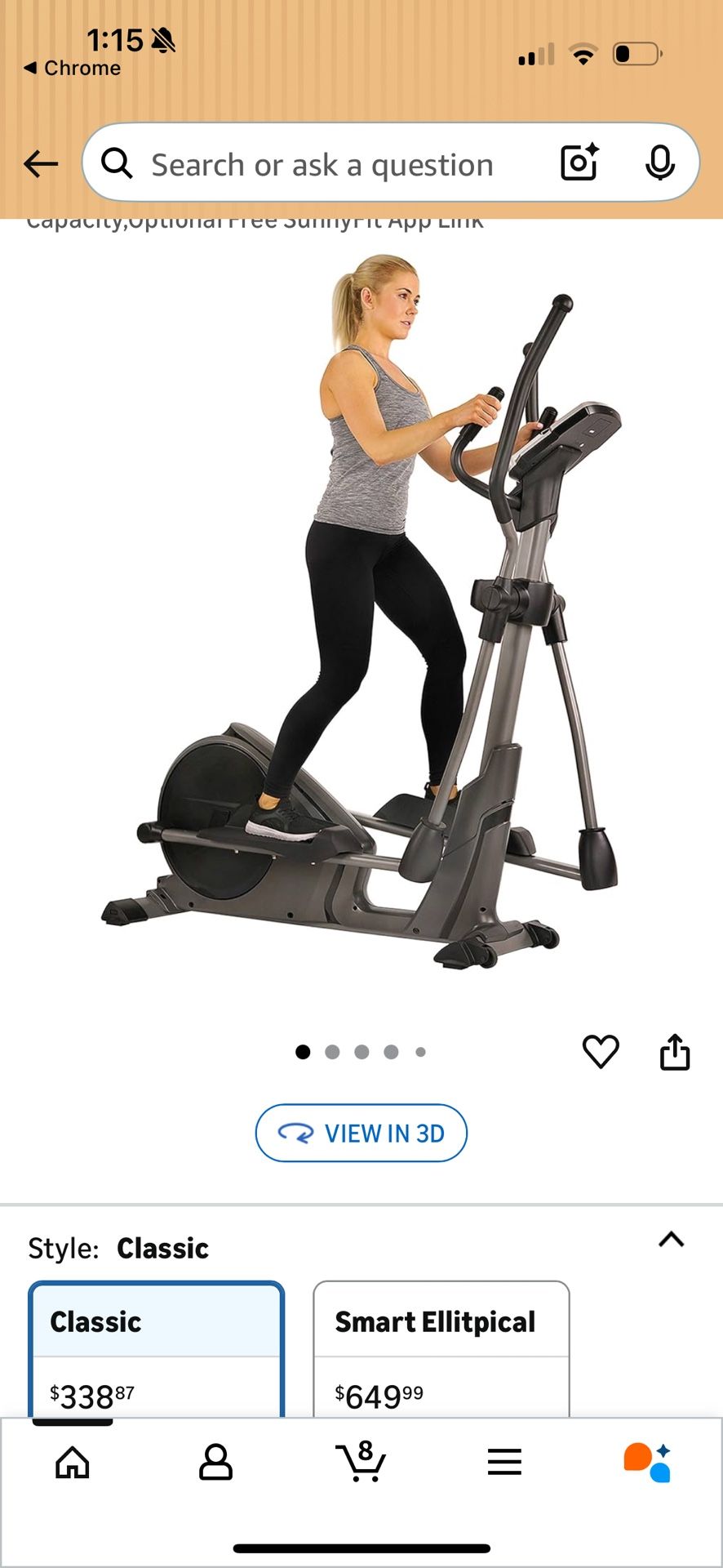Elliptical Exercise Bike