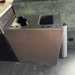 Busch Systems Aristata 2-Stream Recycling & Trash Bin - Barely Used