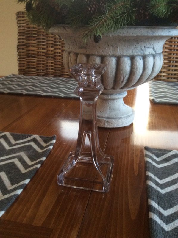 Antique Crystal Candlestick