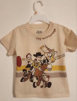 Disney's Pixar Toy Story Shirt for Toddlers Size 2T Color Beige 