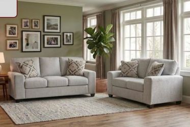 Sofa and loveseat set