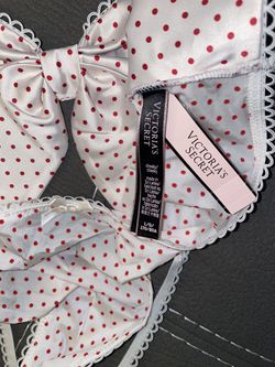 New Victoria Secret Panties Cheeky Large Satin HUGE Back Bow Peekaboo Polka  Dots for Sale in Tucson, AZ - OfferUp