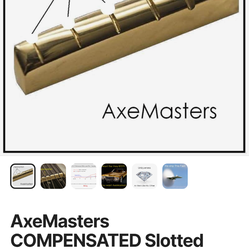 AxeMasters COMPENSATED Slotted Brass Nut handmade for GRETSCH Guitar - Tuning Issues?