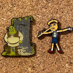 Loungefly - Shrek & Pinocchio Blind Box Pin Bundle