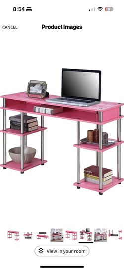 Pink Desk/Shelves