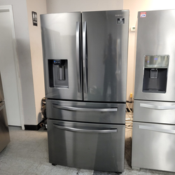 Samsung 4‑Door French Door Fridge – Stainless, Water & Ice