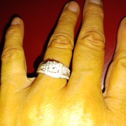 Anillo Con Diamantes 14k