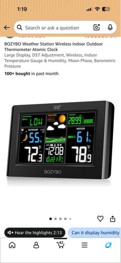Weather Station Indoor/ Outdoor