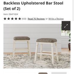 Ashley’s Bar Stools. Set Of 2.