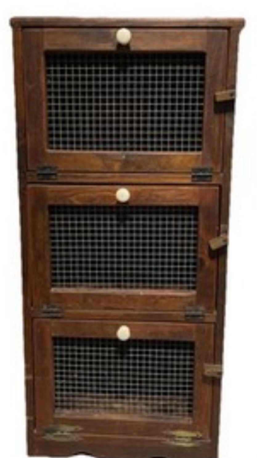 Antique 3 Shelf Potato Bin