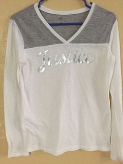 Justice shirt size 14