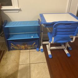 Kids Desk And Storage 