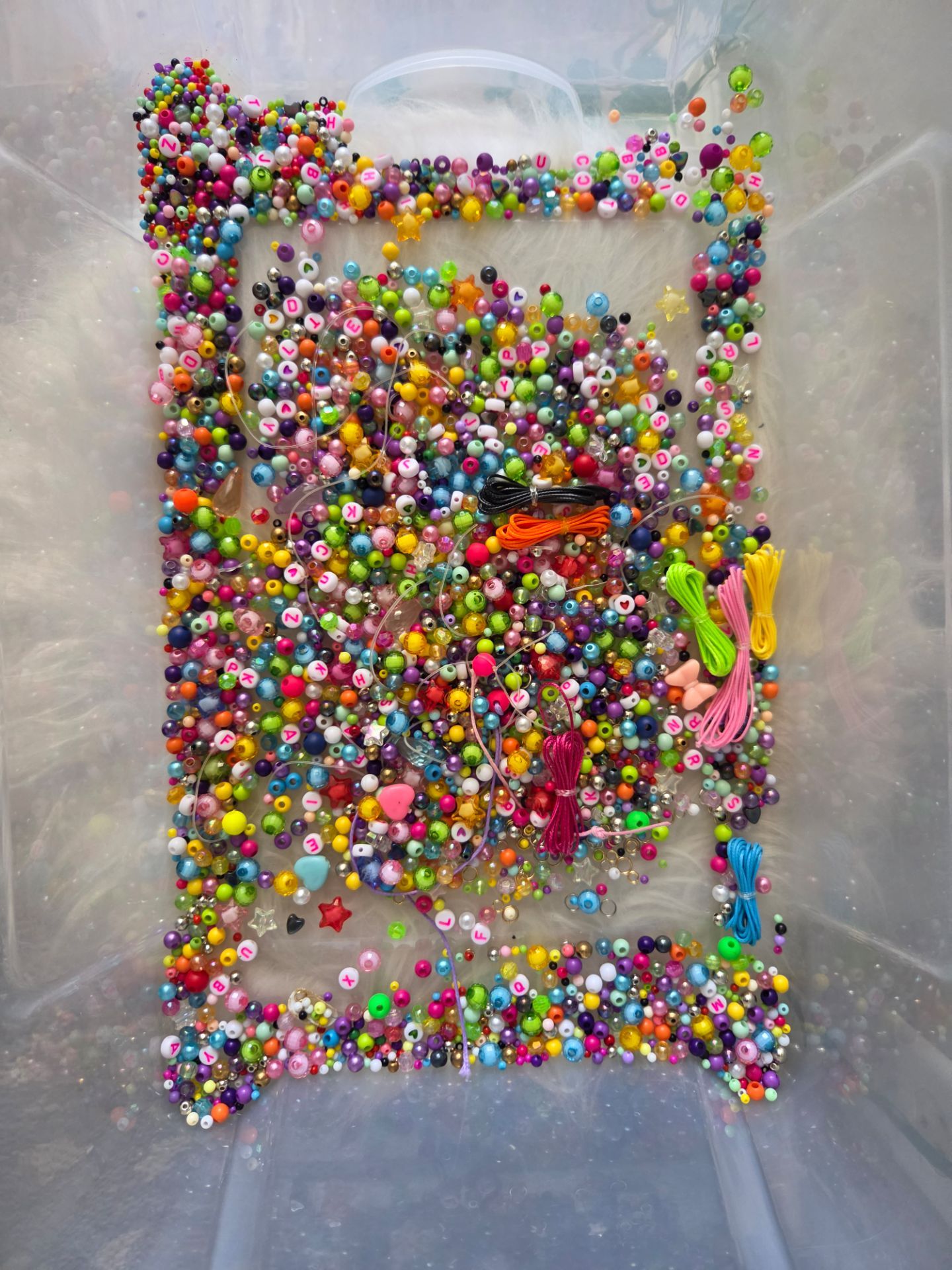 Random mixed beads, craft supplies