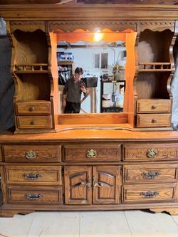 Sumpter Solid Wood Dresser And Mirror
