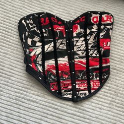 Heart Shape Corset Crop Top