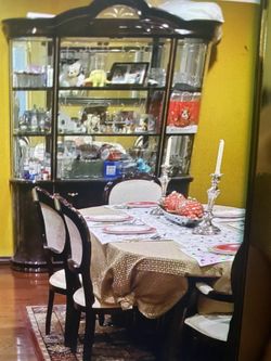China Cabinet And Table With Chairs