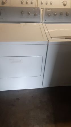 Whirlpool Silvertop washer and dryer set