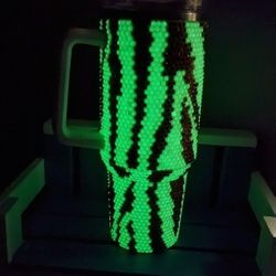 Rhinestone Glow In The Dark 40 Oz.
