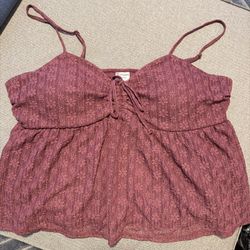 XL Crop Top In Purple