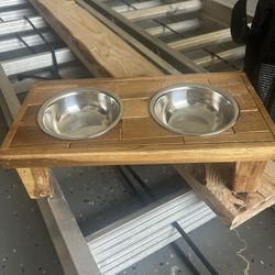 Pet bowl Wooden stand