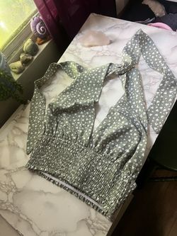 Green Crop Top Women’s 
