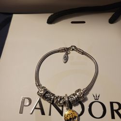 Pandora Bracelet With Charms 