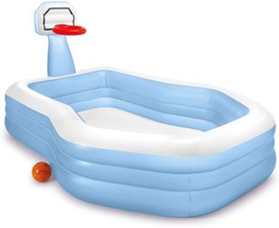 🔥BRAND NEW Basketball Family Pool With FREE Hand Pump!!