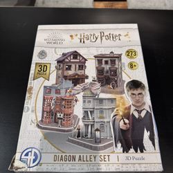 Harry Potter Diagon Alley 3D Puzzle Set – 273 Pieces – Wizarding World Collectible