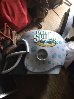 Poland springs football helmet cooler