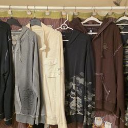 Men's Marc Ecko, American Rag, DKNY Jeans Zip-Ups 