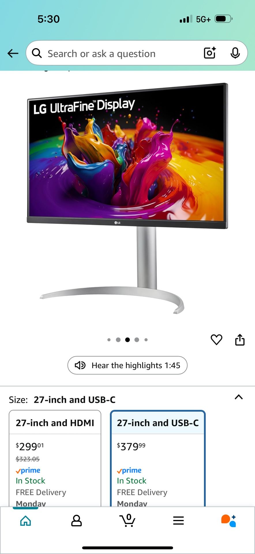 LG 4k USB-C Monitor