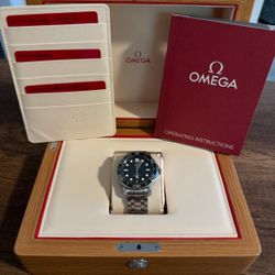 Omega Seamaster 300m Black Dial Stainless Steel Bracelet