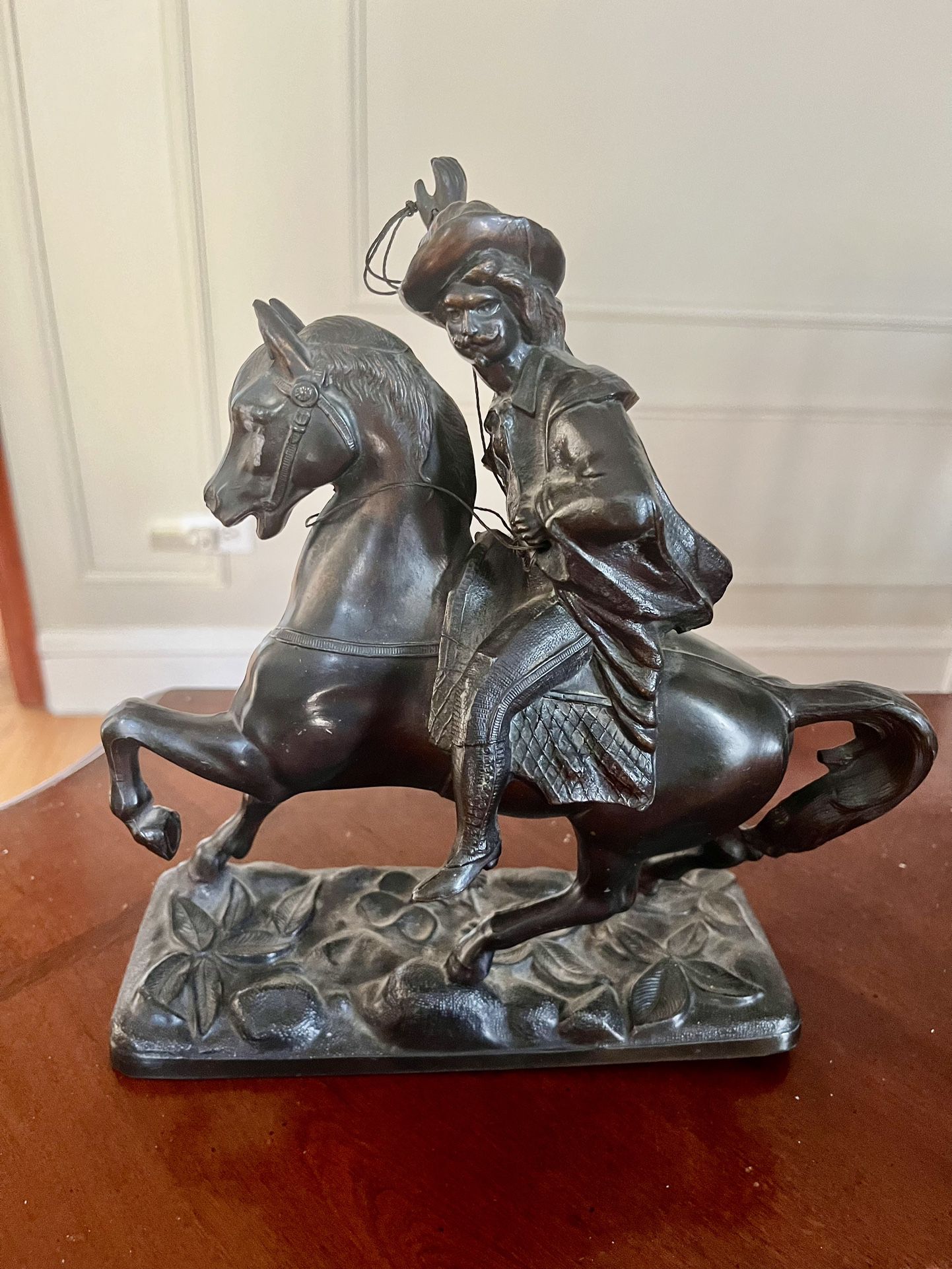 Authentic Pewter Spanish Cowboy Statue 10”