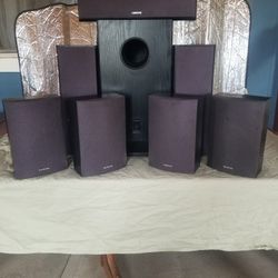 Onky 8PC Surroun Sound Speackers+ Soundwoofer 