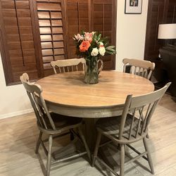 46" Table And 4 Chairs