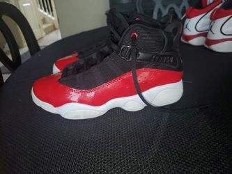 Black N Red Jordan's 