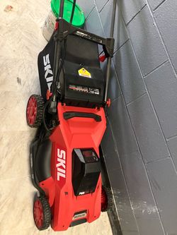 Electric lawn mower works great
