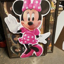 Minnie Mouse 3 Ft Wooden Cut Out