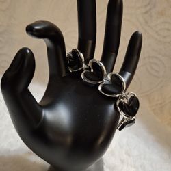 Black Heart Bracelet 