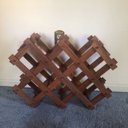 Goodwood Teak 10 Bottle Wine Rack 