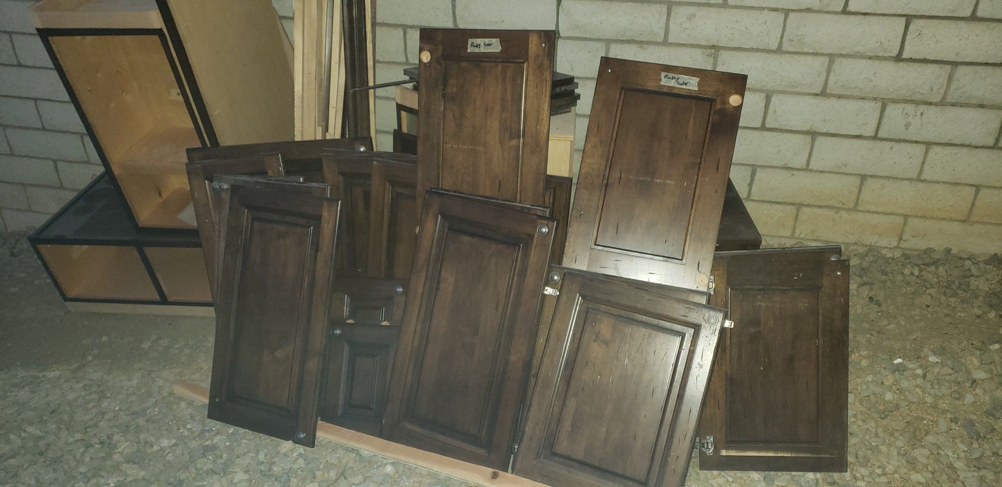Kitchen /garage used cabinets