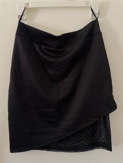 Black skirt with sheer side new size L