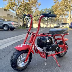 40cc Mini Bike Gas Powered 4-Stroke Off Road Dirt Bike with Pull Start & Disc Brake, 18 MPH Max Speed , mix weight 120lb