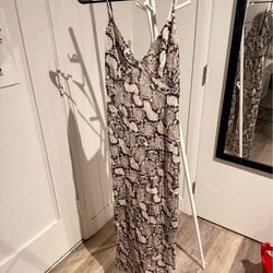 H&M Snakeskin Slip Dress Size S