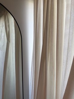 Birch Beige Linen-Look Curtains – Set of 3 (6 total), 40”W x 90”L