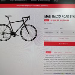MASI Road bike 2019(Less Than 100 Miles)