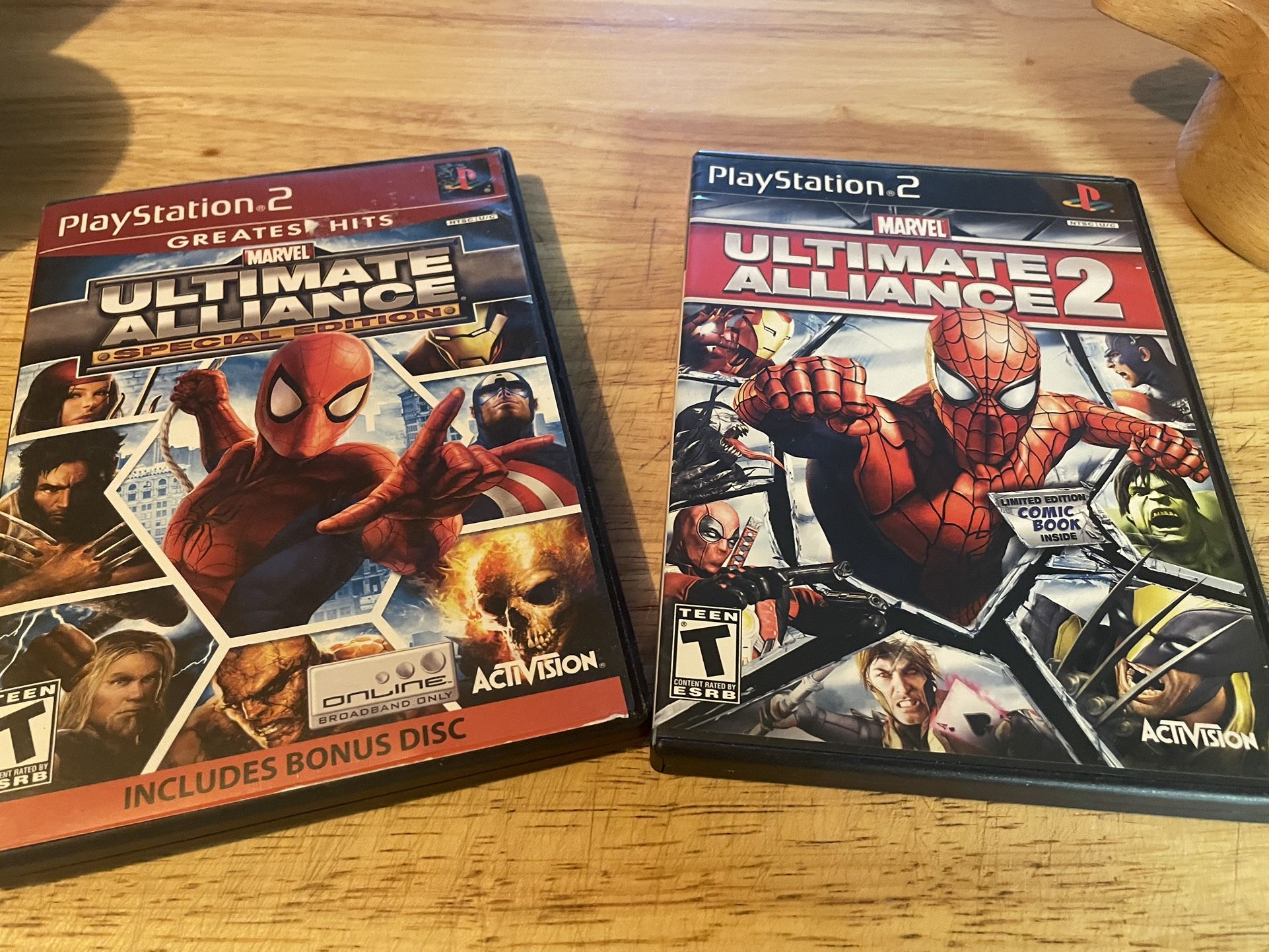 Ps2 Marvel  Game Bundle 