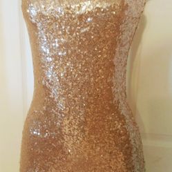 Akira  Sequin Strapless Mini Dress!

