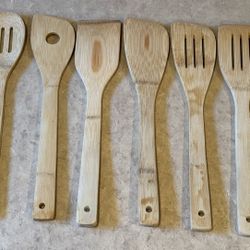 8pc Wooden Utensils